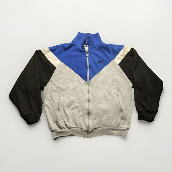 Vintage PUMA Track Jacket Sport Active Wear Size Large 90's Retro - Picture 1 of 8